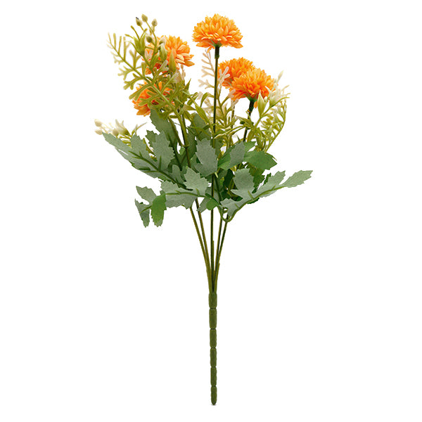 زهرة حرير صناعية ``باقة ورد أم برتقالية ZYJP2419-2" 【Yuzawayaمنتجات محدودة]