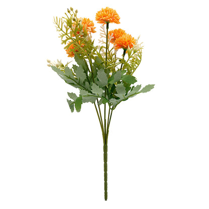 زهرة حرير صناعية ``باقة ورد أم برتقالية ZYJP2419-2" 【Yuzawayaمنتجات محدودة]