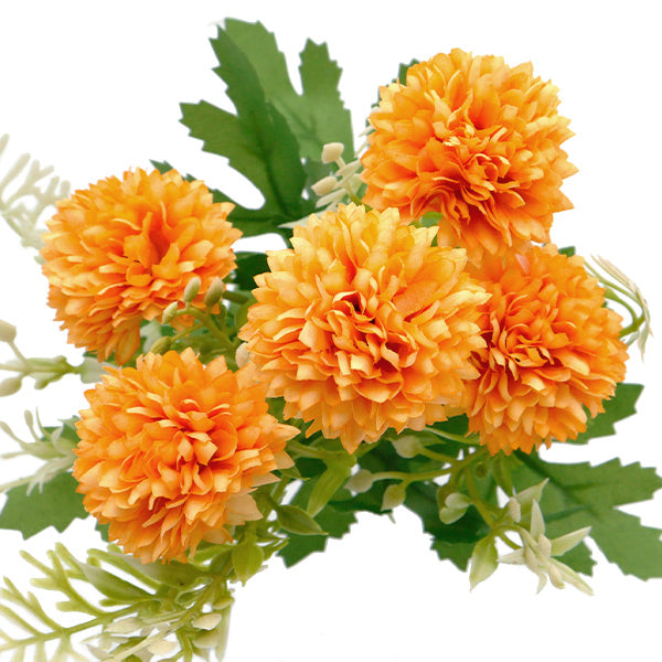 زهرة حرير صناعية ``باقة ورد أم برتقالية ZYJP2419-2" 【Yuzawayaمنتجات محدودة]