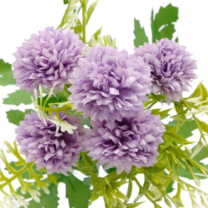 造花 シルクフラワー 『フラワーブーケ マム ラベンダー ZYJP2419-4』 【ユザワヤ限定商品】