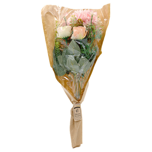 造花 シルクフラワー 『フラワーブーケ マムローズ ピンク ZYJP2437-5』 【ユザワヤ限定商品】