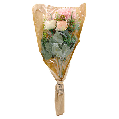 造花 シルクフラワー 『フラワーブーケ マムローズ ピンク ZYJP2437-5』 【ユザワヤ限定商品】