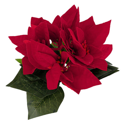 artificial flower silk flower "Poinsettia red large ZY25C140”
