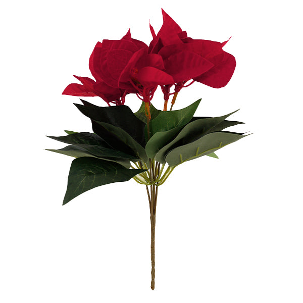 artificial flower silk flower "Poinsettia red large ZY25C140”