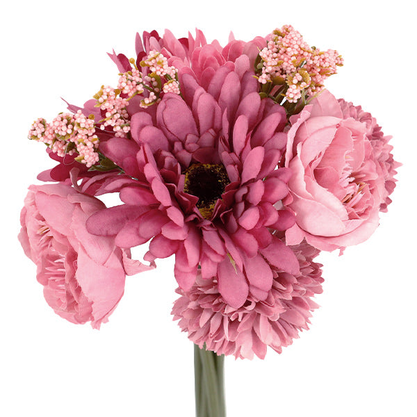 fiore artificiale fiore di seta "Pacchetto Gerbera viola chiaro FH24165”