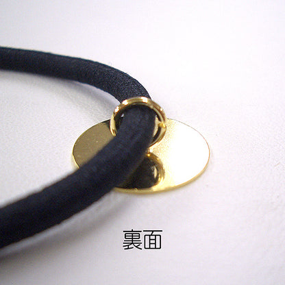 Zubehörmaterial "15 mm Haare mit GerichtenElastische Kordel (SchwarzElastische Kordel) Gold "