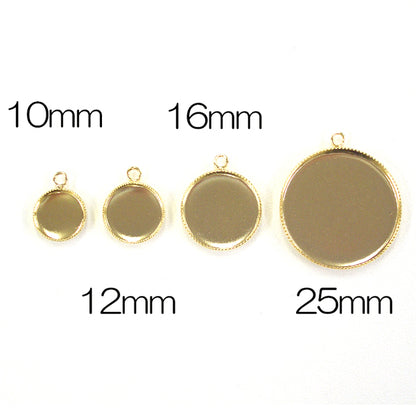 Handicraft bracket "Kang with a round plate 12mm silver"