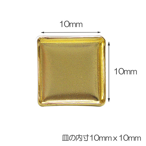 Ручной кронштейн "Серьги с угловой тарелкой 10 мм золота"