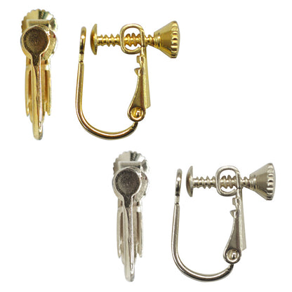 الأجهزة اليدوية "أقراط مستديرة زنبركية 4 مم فضية"