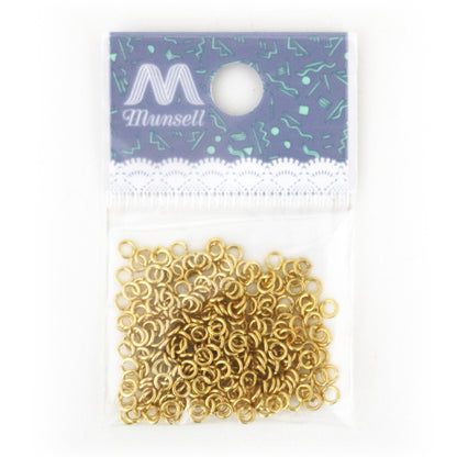 تركيبات يدوية "حلقة قفز دائرية 0.6x3 ملم ذهبي"