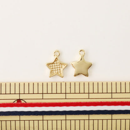 Handicraft fittings "Clay foundation Star Small G #3076 2 pieces"