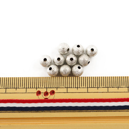 Ручной кронштейн "Stardust Round 6 мм серебра 10 штук"