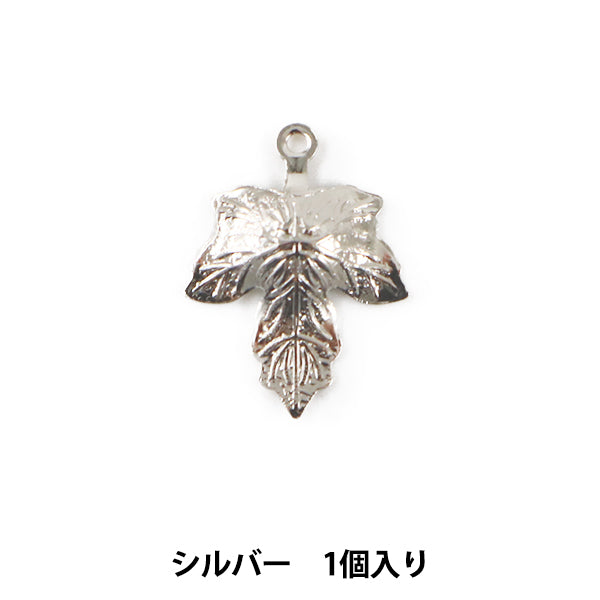 Handicraft bracket "Metal Charm Plant Motif #10574 Silver Silver S with 1 piece"