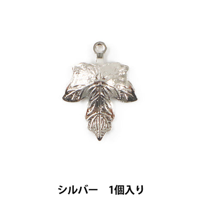 Handicraft bracket "Metal Charm Plant Motif #10574 Silver Silver S with 1 piece"