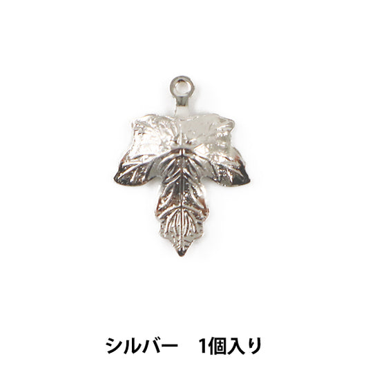 수예브래킷 "금속 매력 식물 모티프 #10574 실버 실버 S와 1 피스"