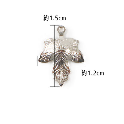 Handicraft bracket "Metal Charm Plant Motif #10574 Silver Silver S with 1 piece"