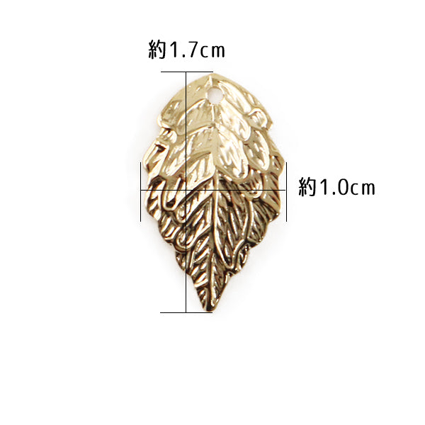 Handicraft bracket "Metal Charm Plant Motif #10575 Silver Silver S 1 Included"