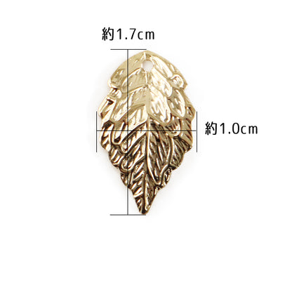 Handicraft bracket "Metal Charm Plant Motif #10575 Silver Silver S 1 Included"