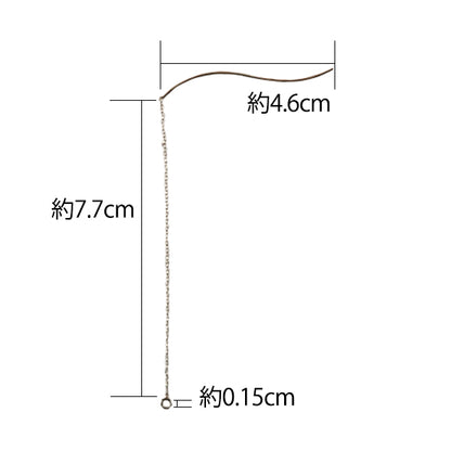 수예브래킷 "아메리칸 귀걸이 웨이브 실버 실버 S"