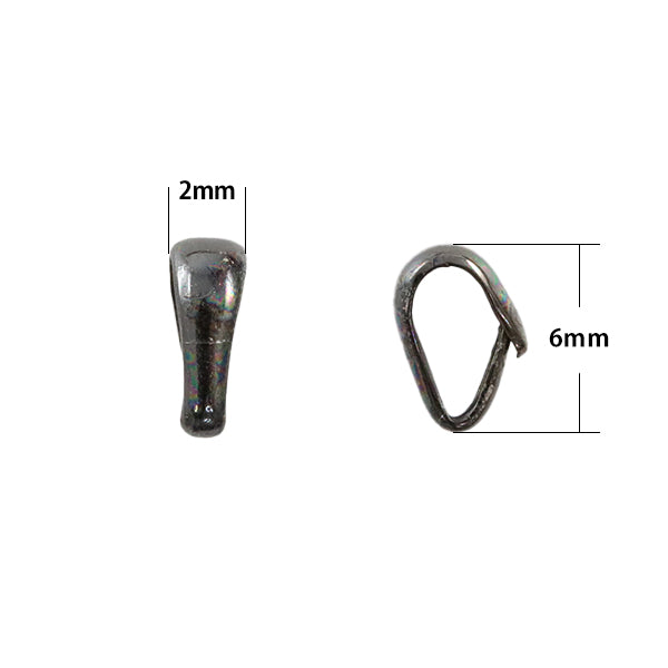 手芸金具 『甲丸バチカン 小 ブロンズ 5個入り』