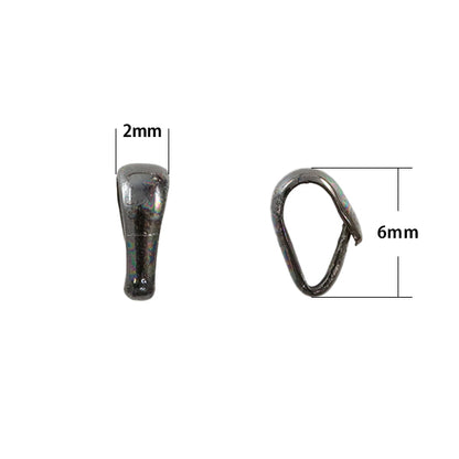 手芸金具 『甲丸バチカン 小 ブロンズ 5個入り』