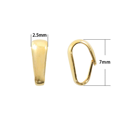 手芸金具 『甲丸バチカン 中 ゴールド 5個入り』