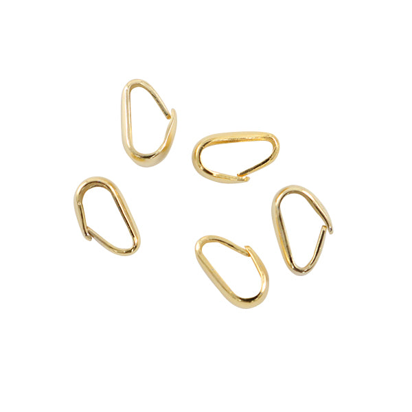 手芸金具 『甲丸バチカン 中 ゴールド 5個入り』