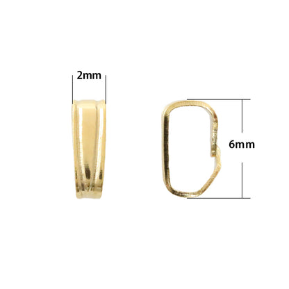 手芸金具 『スジ入りバチカン 小 ゴールド 5個入り』