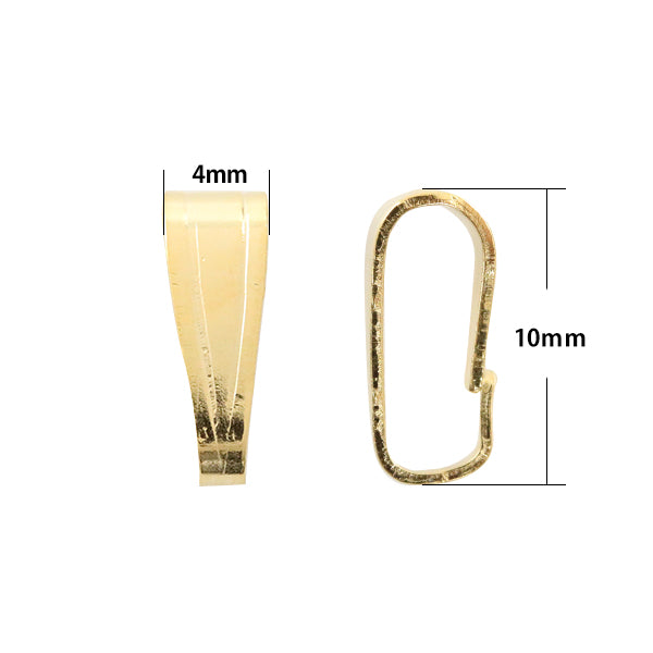 手芸金具 『スジ入りバチカン 大 ゴールド 5個入り』