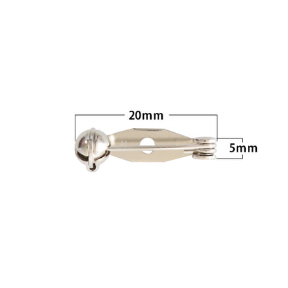 手芸金具 『回転ブローチ 20mm シルバー 7個入り』