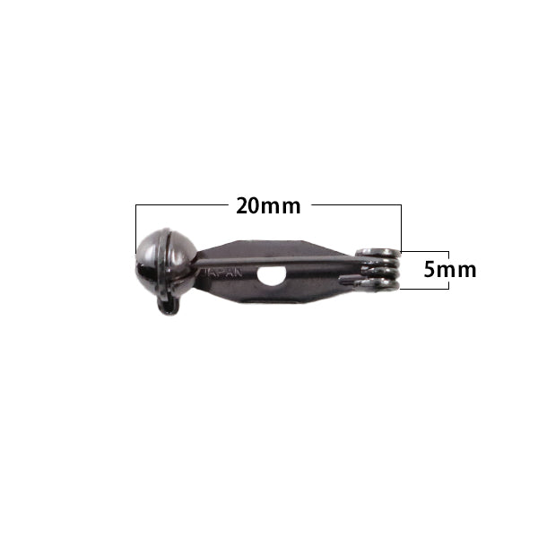 手芸金具 『回転ブローチ 20mm ブロンズ 7個入り』