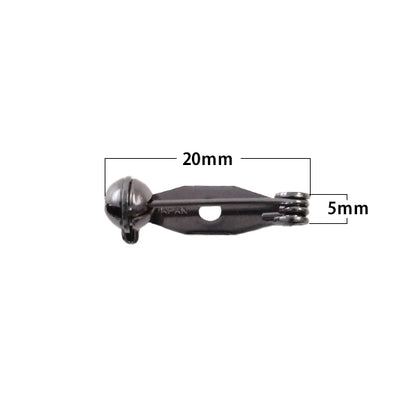 手芸金具 『回転ブローチ 20mm ブロンズ 7個入り』