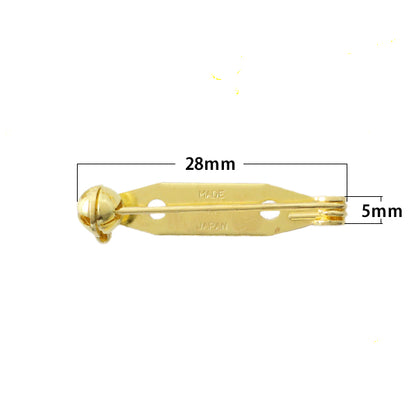 手芸金具 『回転ブローチ 28mm ゴールド 7個入り』