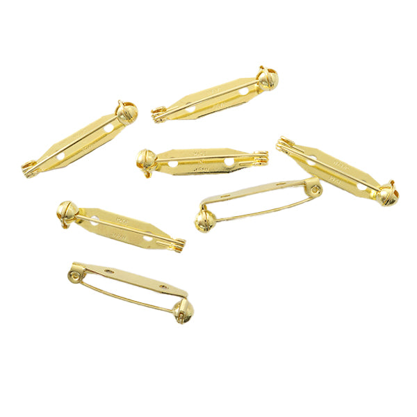 手芸金具 『回転ブローチ 28mm ゴールド 7個入り』