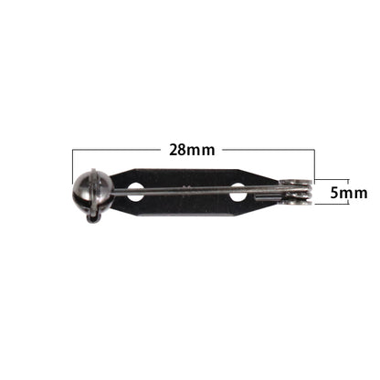 手芸金具 『回転ブローチ 28mm ブロンズ 7個入り』