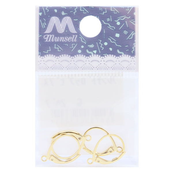 حلق الأجهزة "أقراط متدلية فرنسية ذهبية 2 أزواج"