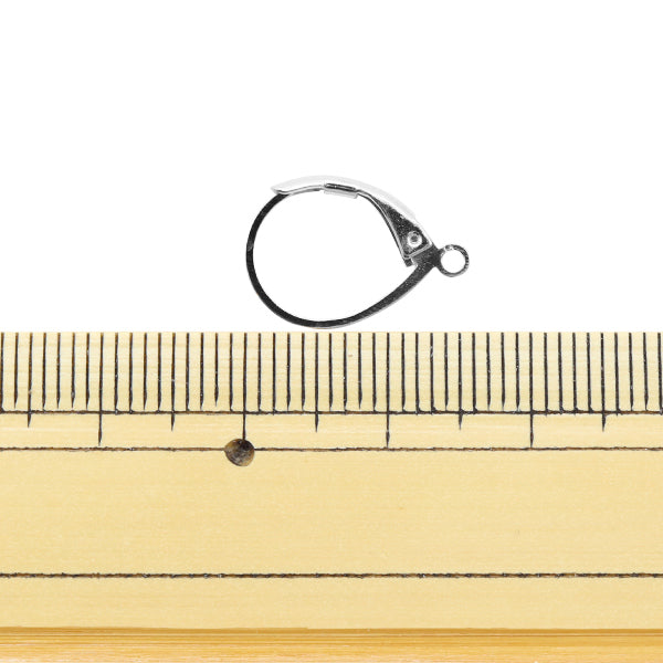 حلق الأجهزة "أقراط متدلية فرنسية فضية 2 أزواج"