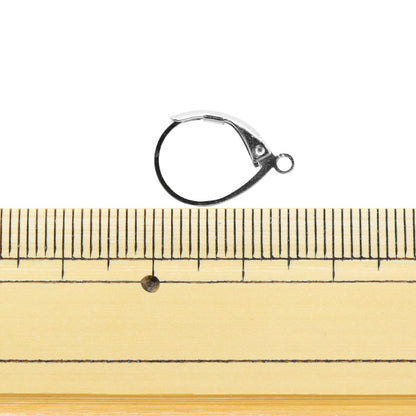 حلق الأجهزة "أقراط متدلية فرنسية فضية 2 أزواج"