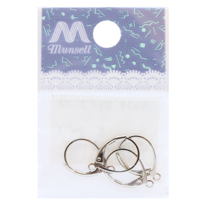 حلق الأجهزة "أقراط متدلية فرنسية فضية 2 أزواج"