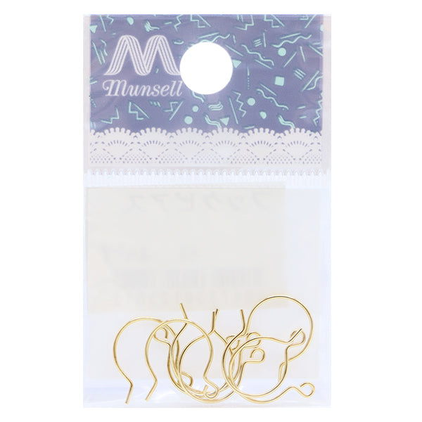 Support de piercing "boucles d'oreilles à crochet Gold 4 paires"