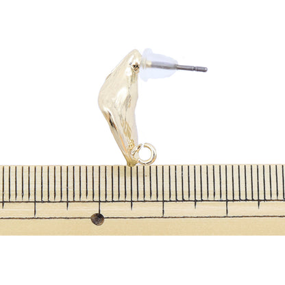 قطع معدنية للحلق "أقراط من التيتانيوم مع حلقة خلفية وقبضة سيليكون ذهبية زوج واحد"