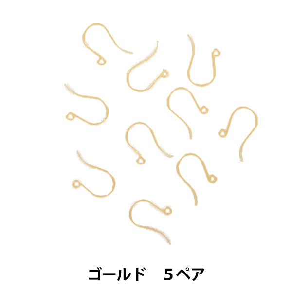 أقراط زينة "أقراط راتنج على شكل حرف U ذهبية 5 أزواج"