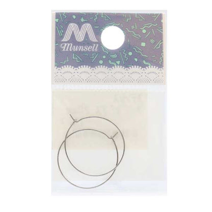 Piercing bracket "Stainless steel hoop pierced 20mm 1 pair"