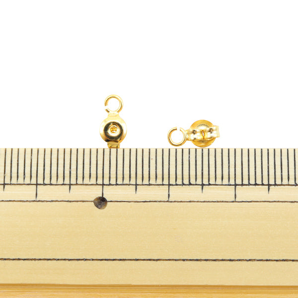 ピアス金具 『カン付キャッチ ゴールド 2ペア』