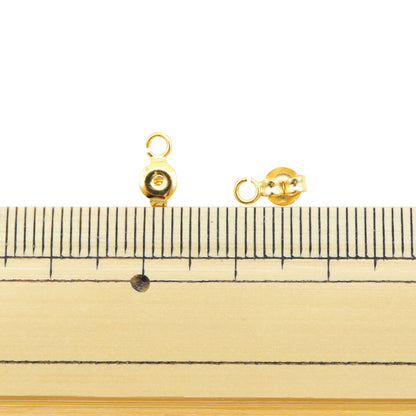 ピアス金具 『カン付キャッチ ゴールド 2ペア』