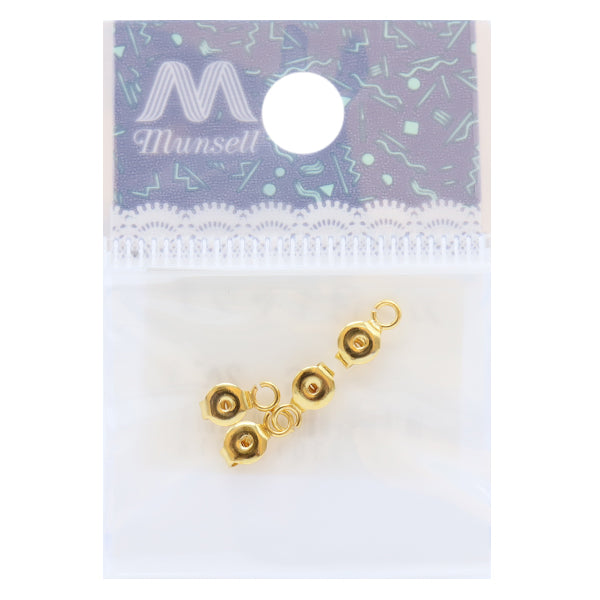 ピアス金具 『カン付キャッチ ゴールド 2ペア』