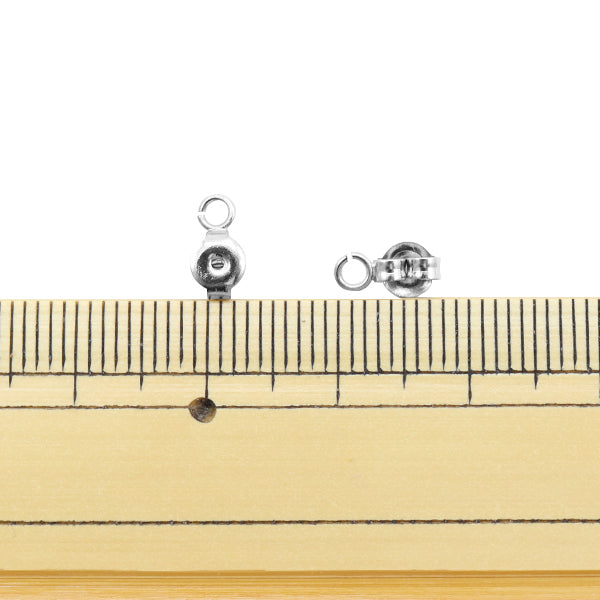 ピアス金具 『カン付キャッチ シルバー 2ペア』