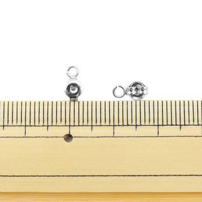 ピアス金具 『カン付キャッチ シルバー 2ペア』