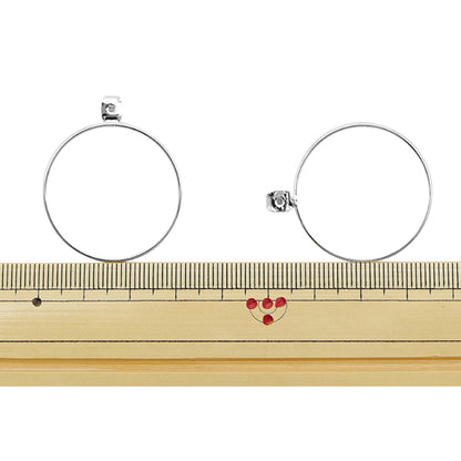 Piercing bracket "Design Catch #2 Round Hoop Silver"