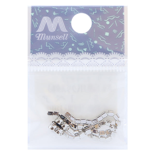 ピアス金具 『デザインキャッチ #3 連爪クリスタル シルバー』